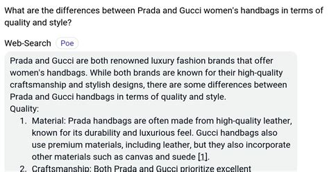 difference between gucci and prada.